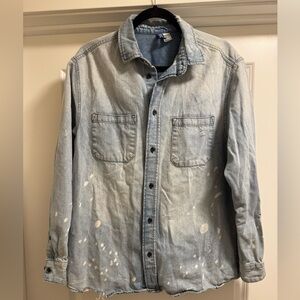 H&M Light Blue Denim Shirt